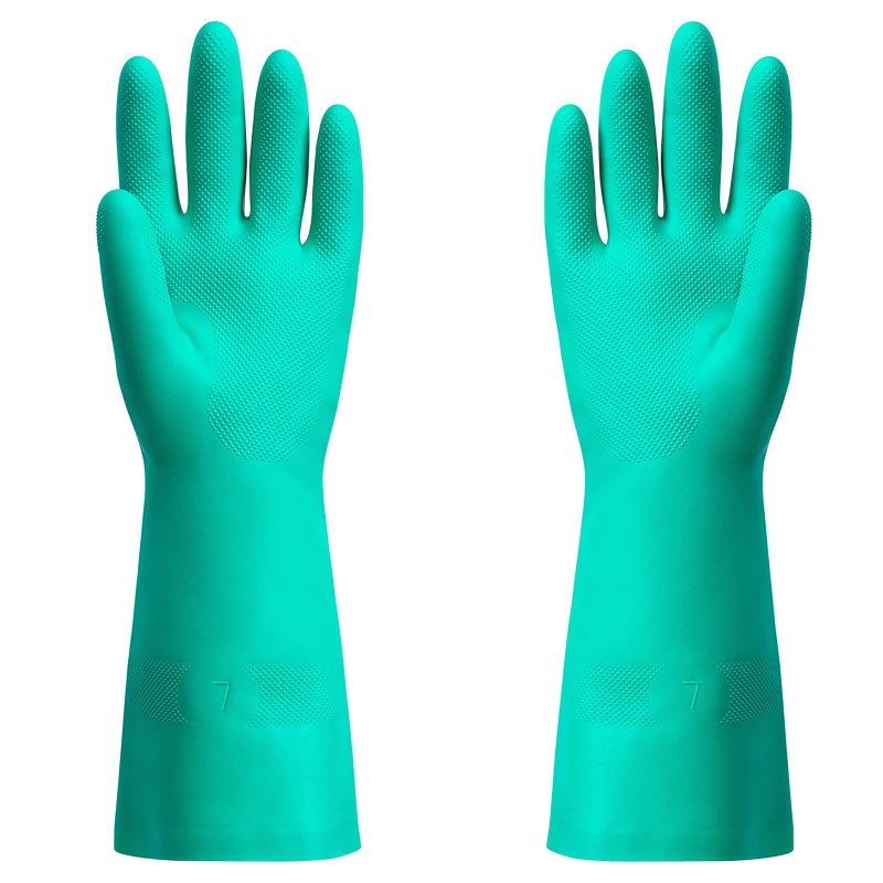 ThxToms Chemical Resistant Nitrile Gloves, Resist Household Acid, Alkali, Solvent and Oil, Latex Rubber Free, 1 Pair Small - Image 1